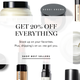 20% off everything, plus free shipping